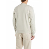 Replay Mens 985 Crew Neck Sweatshirt In Ivory