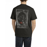 Replay Mens Printed T-shirt In Black