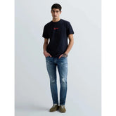 Replay Mens Back Print Short Sleeve T-Shirt In Black Multi