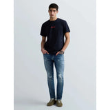 Replay Mens Back Print Short Sleeve T-Shirt In Black Multi