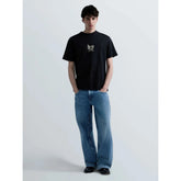 Replay Mens Cocktail Print Cotton T-Shirt In Black Multi