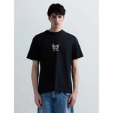 Replay Mens Cocktail Print Cotton T-Shirt In Black Multi