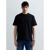 Replay Mens Crew Neck T-shirt With Embroidery In Black