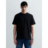 Replay Mens Crew Neck T-shirt With Embroidery In Black