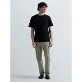 Replay Mens Cotton Crew Neck T-Shirt With Embroidery In Black