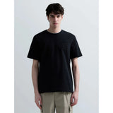 Replay Mens Cotton Crew Neck T-Shirt With Embroidery In Black