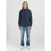 Replay M4118 000 74955 S Shirt Navy Blue