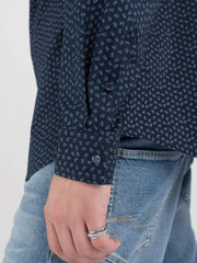 Replay M4118 000 74955 S Shirt Navy Blue