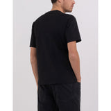 Replay Mens Classic Printed Short Sleeves T-Shirt In Black