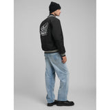 Replay Mens Baseball Jacket In Black