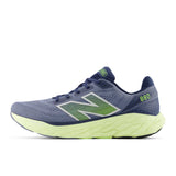 New Balance Mens 880 Fresh Foam Running Course Shoes In Artic Grey/Limelight