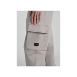 Replay Fleece Cargo Joggers In Stone