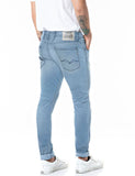 Replay Mens Anbass Slim Fit Jean In Light Wash