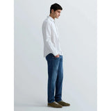 Replay Mens Anbass Slim Fit Jeans In Dark Blue