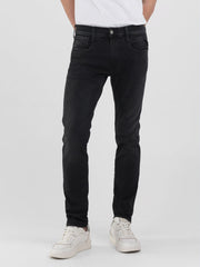 Replay Mens Slim Fit Anbass Jeans In Black