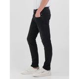 Replay Mens Slim Fit Anbass Jeans In Black