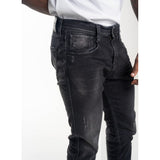 Replay Mens Black Stretch Denim Super Slim Skinny Jeans