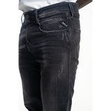 Replay Mens Black Stretch Denim Super Slim Skinny Jeans
