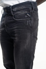Replay Mens Black Stretch Denim Super Slim Skinny Jeans