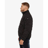 Soviet Mens Quilted Puffer Jacket In Black