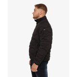 Soviet Mens Quilted Puffer Jacket In Black