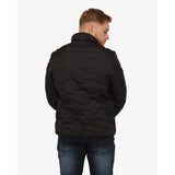 Soviet Mens Quilted Puffer Jacket In Black
