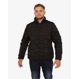 Soviet Mens Quilted Puffer Jacket In Black