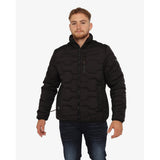 Soviet Mens Quilted Puffer Jacket In Black