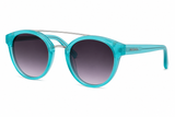 MAX&Co. Round Frame Sunglasses In Blue