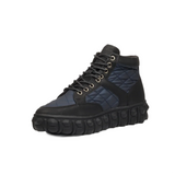 Mazerata Mens Pigale 8 Faux Nubuck Shoes In Black And Navy