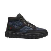 Mazerata Mens Pigale 8 Faux Nubuck Shoes In Black And Navy
