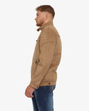 Soviet Mens Castillo Casual Ride Jacket In Dark Sand