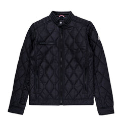 Ben Sherman Men Quilted Bomber Jacket Black