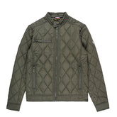 Ben Sherman Men Quilted Bomber Jacket Olive