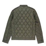 Ben Sherman Men Quilted Bomber Jacket Olive