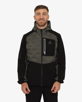 Soviet Mens Hooded Lightweight Jacket In Black And Olive