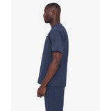 Soviet Mens Clark Short Sleeves Crew Neck Box Fit T-Shirts In Midnight