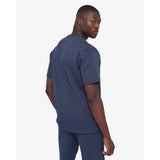 Soviet Mens Clark Short Sleeves Crew Neck Box Fit T-Shirts In Midnight