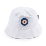 Ben Shereman Mens White Wax Plastisol Bucket Hat