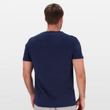 Salomon Mens Mid Logo Short Sleeves T-Shirt In Navy Blazer