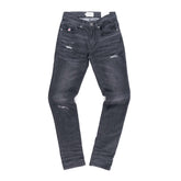 Ben Sherman Mens Abrasion Slim Fit Jeans Denim Charcoal