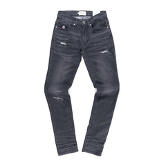 Ben Sherman Mens Abrasion Slim Fit Jeans Denim Charcoal
