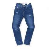 Ben Sherman Mens Abrasion Slim Fit Jeans In Dark Blue