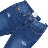 Ben Sherman Mens Abrasion Slim Fit Jeans In Dark Blue