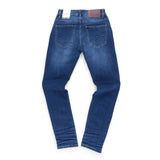 Ben Sherman Mens Abrasion Slim Fit Jeans In Dark Blue