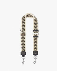 Marc Jacobs Arrow Woven Webbing Strap In Cream