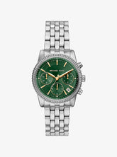 Michael Kors Bryant Green Dial Watch For Women