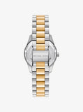 Michael Kors Ladies Lexington Two Tone Watch In Green
