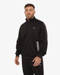 Soviet Mens Track Jacket In Black