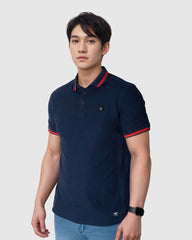 Soviet M Marco Svt8980 Mens S/Slv Fashion Golfer Navy